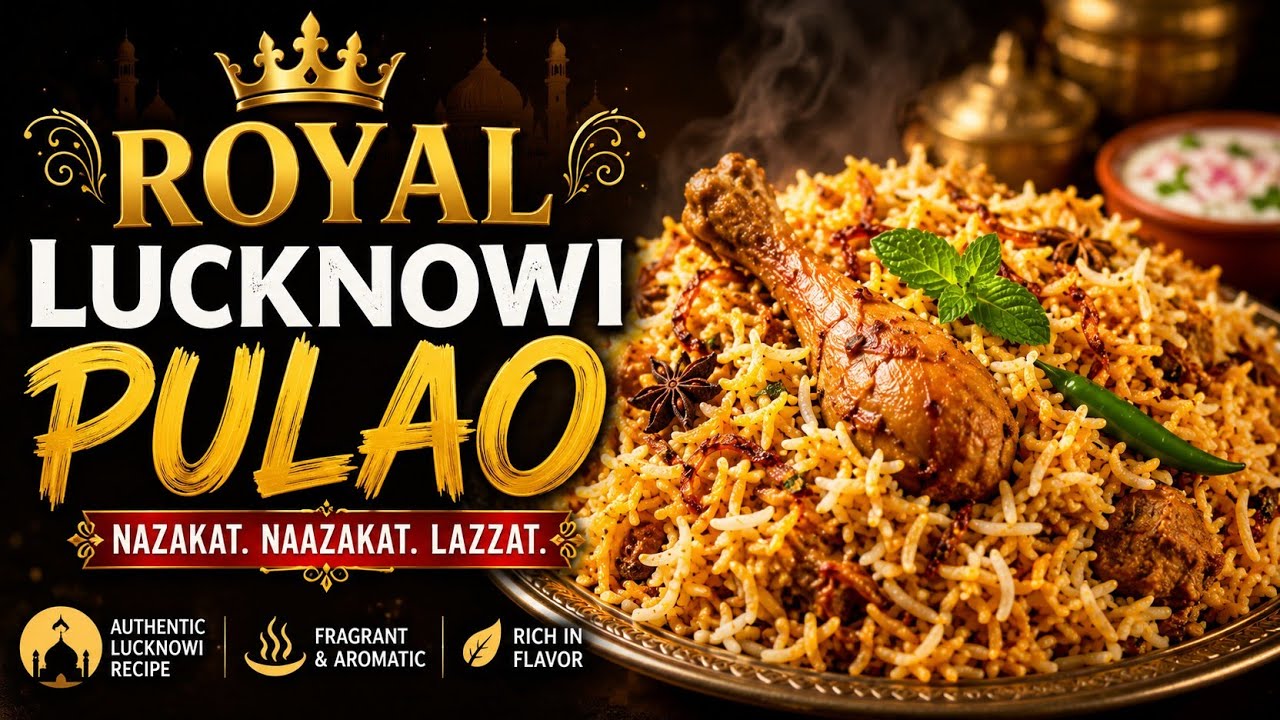 Royal Lucknowi Pulao cooked with love , spices and nawabi vibes ✨🍚👑 | Bushra's kitchen