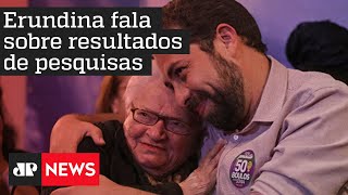 Candidata à vice-prefeitura Luiza Erundina vota em São Paulo