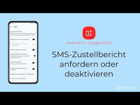 SMS-Zustellbericht anfordern oder deaktivieren - OnePlus [Android 14 - OxygenOS 14]
