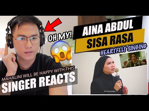 Sisa Rasa - Mahalini (Cover by Aina Abdul) | SINGER REACTION