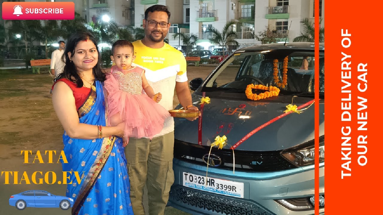 Taking Delivery of Our New Tata Tiago EV | Electric Car Delivery | #tiagoev #nexonev #tatamotors
