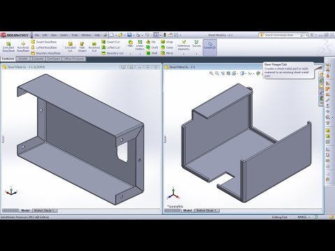 SolidWorks Sheet Metal Practice Exercises for Beginners - 1