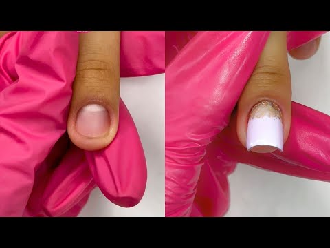 Extensión de uña natural con base ♥ Deko Uñas – Rubber extension nails