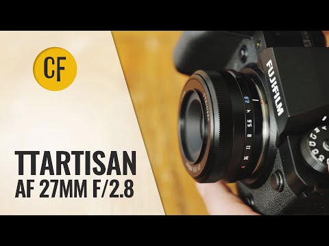 TTArtisan AF 27mm F2.8 f/2.8 XF-Mount APS-C Auto Focus STM Lens for Fujifilm Fuji X-Mount Cameras X-T10 X-T2 X-T20 X-T30 X-T3 X-T4 X-T5 X-T100 X-T200 X-T30 X-PR01 X-PR02 X-PR03 X-E4 -Black video review thumbnail