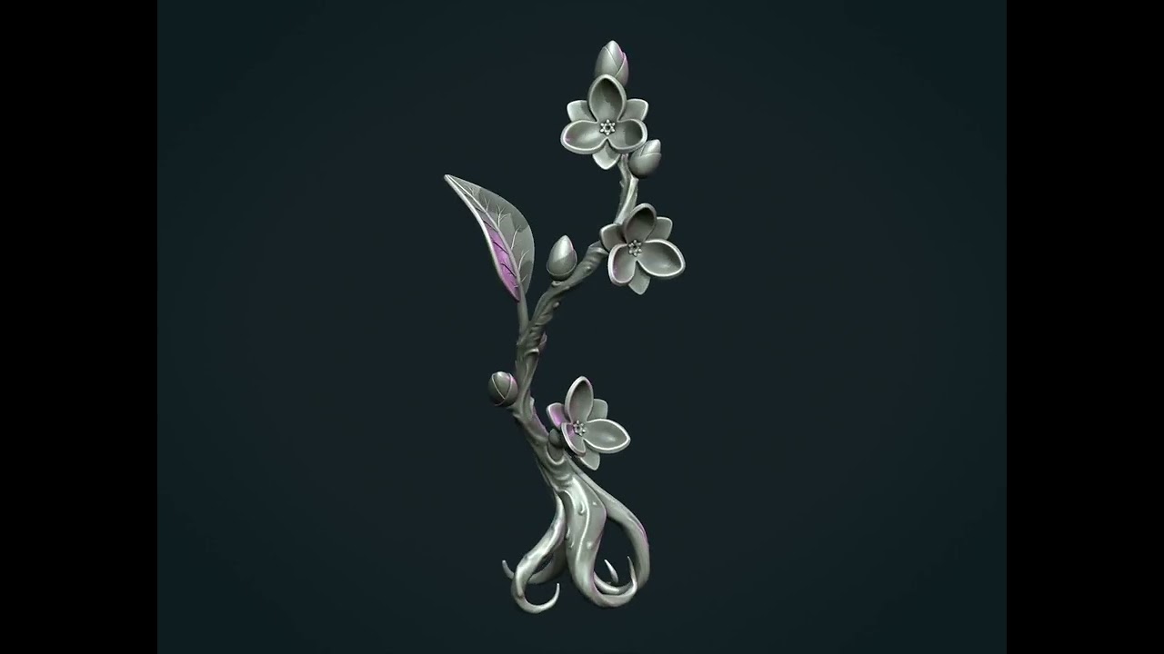 Twig Tree sculpture 3D Print Model