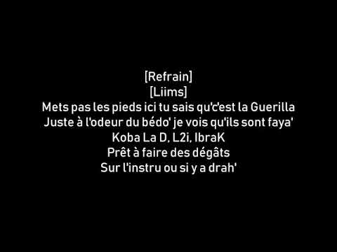 Q.E Favelas Feat Koba Lad "Guerilla" PAROLES