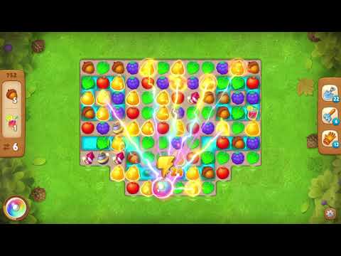 Gardenscapes 752 Level - 25 moves - NO BooSTERS