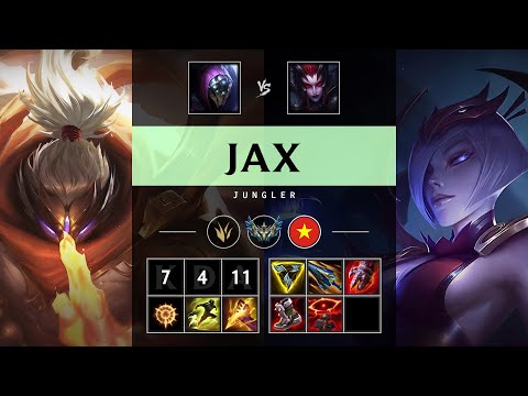 Jax Jungle vs Elise - VN Challenger Patch 25.15