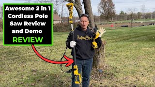 Awesome 2 in 1 Cordless Pole Saw
