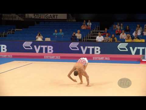Marina DURUNDA (AZE) 2015 Rhythmic Worlds Stuttgart - Qualifications Ball