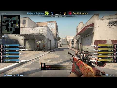 CS:GO POV Demo Gambit Sh1ro (32/15) vs NiP (de_dust2)
