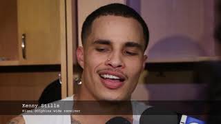 Kenny Stills Miami Dolphins wide receiver speaking after game against New England Patriots