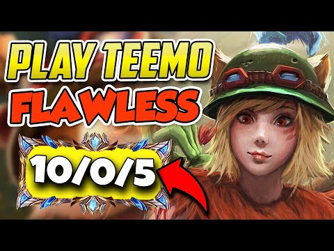 Rank 1 Plays An Absolutely Flawless Teemo Lane In High Elo - League of Legends