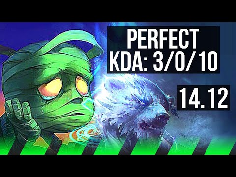 AMUMU vs VOLIBEAR (JGL) | 3/0/10, Rank 3 Amumu | TR Grandmaster | 14.12