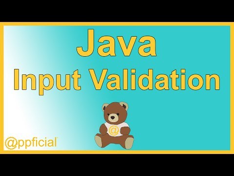 Java Input Validation With A While Loop Appficial