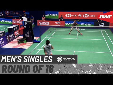 YONEX French Open 2021 | Kento Momota (JPN) [1] vs Rasmus Gemke (DEN) | Round of 16