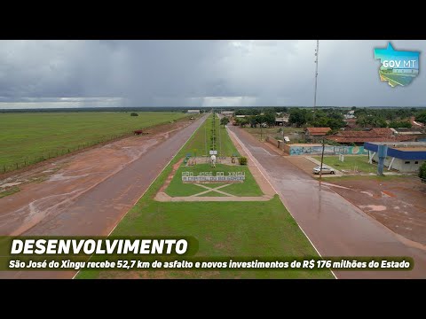São José do Xingu recebe 52,7 km de asfalto e novos investimentos de R$ 176 milhões do Estado