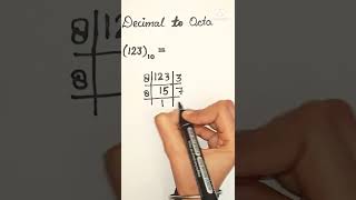 How to Convert  Decimal Number to Octal Number System? #Shorts #Octal #Decimal  #StudyMathsWithTK