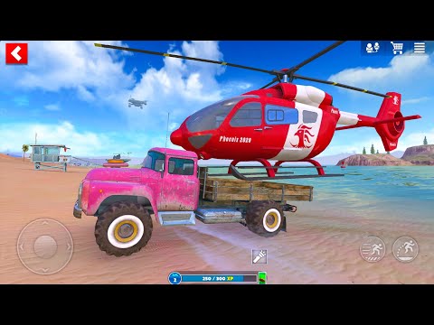 US Army Cargo Helicopter Sea Plane and Transporter Truck OTR Simulator - Android Gameplay.