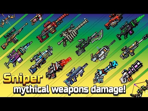 Pixel Gun 3D - Sniper Mythical Weapons Shots Damage + Reloading Animations