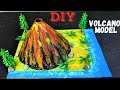DIY Volcano Model Making | School Project Ideas | Volcano Eruption | School Craft@craftthebest1