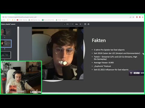 Caedrel Reacts To Uni Presentation About Himself