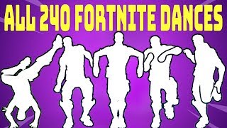 *ALL* 240 Fortnite Dances/Emotes (Season 1 to Seas