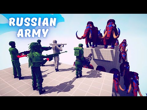 RUSSIAN ARMY SOLDIER vs 100x UNITS - Totally Accurate Battle Simulator TABS