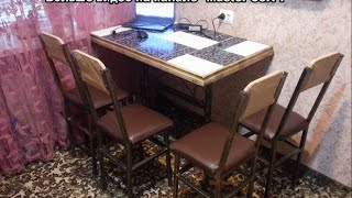Стульчики для рыбалки из профильной трубы своими руками