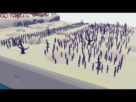 500x ZOMBIE vs 270x WW2 ARMY - Totally Accurate Battle Simulator | TABS