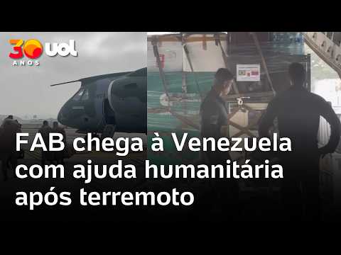 Voo da FAB chega à Venezuela com hospital de campanha da Marinha
