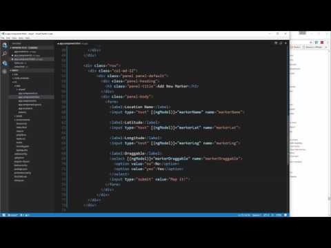 Learn To Build A Google Map App Using Angular 2 Add Marker Form