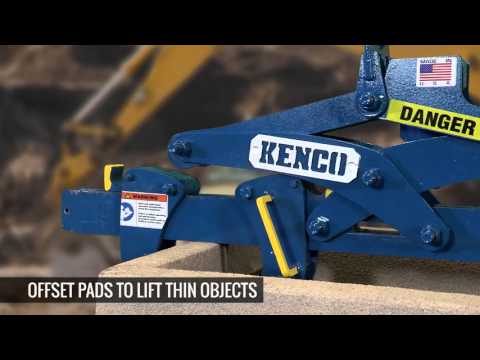 Kenco Multi-Lift Leg Adjustments - Pick up multiple sizes of heavy precast block and retaining wall