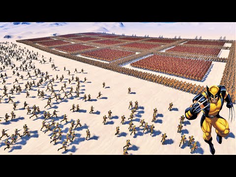 Can Ancient Medieval Army Stop 6000 Wolverine - Ultimate Epic Battle Simulator | UEBS