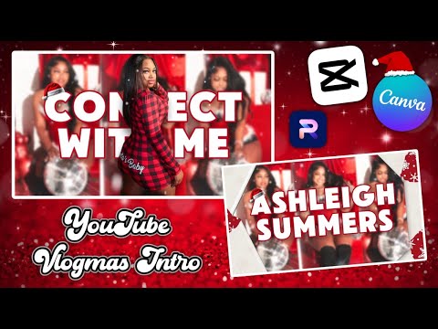 HOW TO MAKE A CUTE CHRISTMAS INTRO USING CAPCUT AND CANVA ON YOUR PHONE!