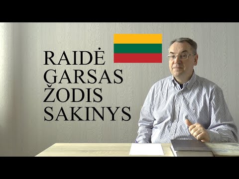 TIK LIETUVIŠKAI 28 - RAIDĖ, GARSAS, ŽODIS, SAKINYS (English@)