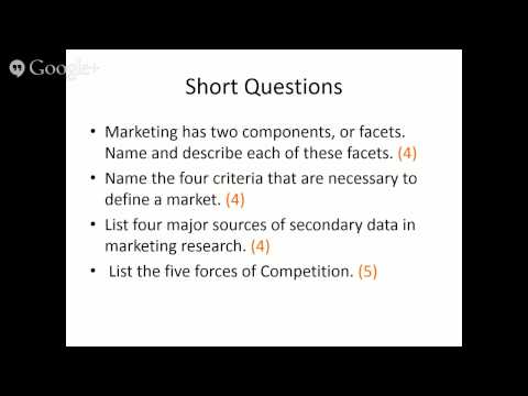 Intro to Marketing Tut 22 May 2014