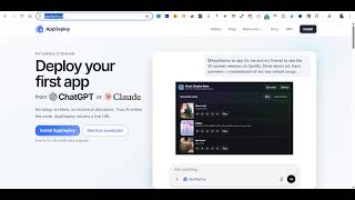 AppDeploy AI – Build & Deploy Full Stack Apps Instantly 🚀 (No Code) From ChatGPT & Claude for FREE