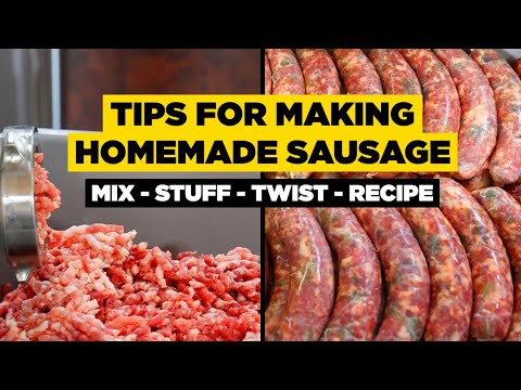 Homemade Sausage - MUST Know Beginner Tips BEFORE You Mix & Stuff