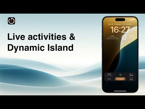Live Activities & Dynamic Island | Activate & deactivate | Overview | iboChron - Work Time Tracker