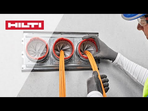 HOW TO install Hilti CFS-SL GP firestop gangplate with Hilti's speed sleeve CFS-SL GA and CP 653