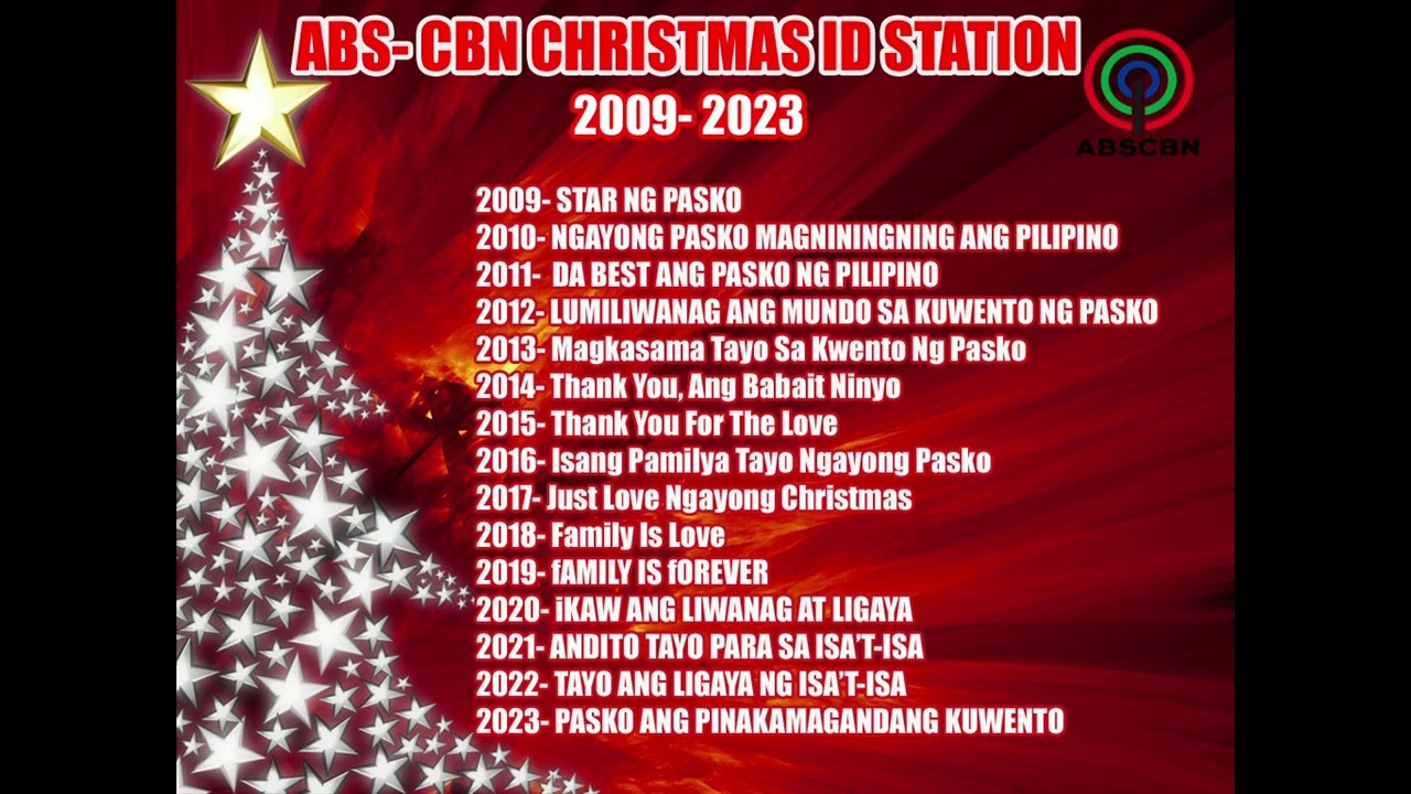 ABS-CBN CHRISTMAS STATION ID 2009- 2023