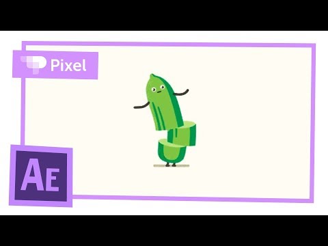Анимация огурчика в After Effects | уроки для новичков
