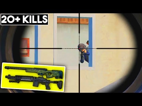 AWM & MK14 IS BROKEN! | 20+ KILLS SOLO vs SQUAD | PUBG Mobile