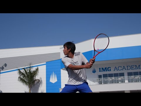 Thanaphat Boosarawongse of IMG Academy Shares a Tennis Tip