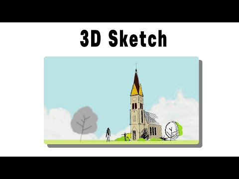 3D Sketch with Grease Pencil (Blender)