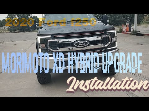 2020 Ford F250 Halogen replacement with Morimoto XB HYBRID LED HEADLIGHTS