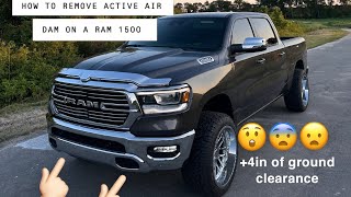 (HOW TO VIDEO) REMOVING ACTIVE AIR DAM ON 2023 RAM 1500 LARAMIE 😨😲😦