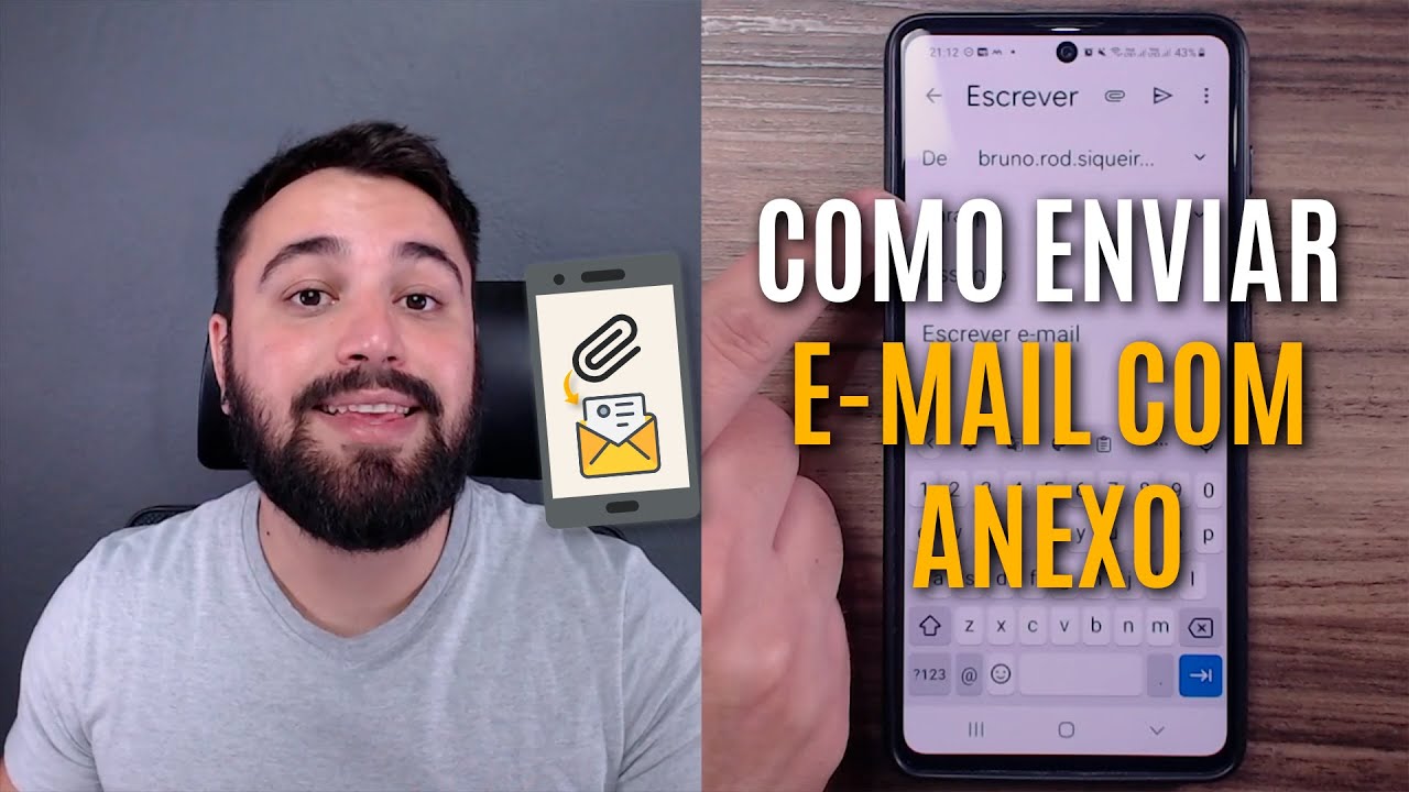 COMO ENVIAR UM E-MAIL COM ANEXO PELO CELULAR