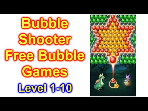 Bubble Shooter - Free bubble Games Level 1-10 How To Play
